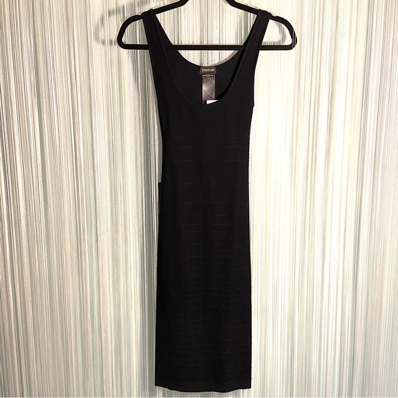 Bebe Open Back Midi Dress NWT - Picture 1 of 16